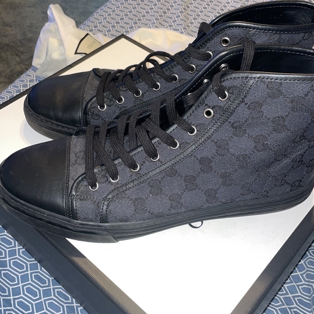 Gucci “guccissima” canvas high-tops